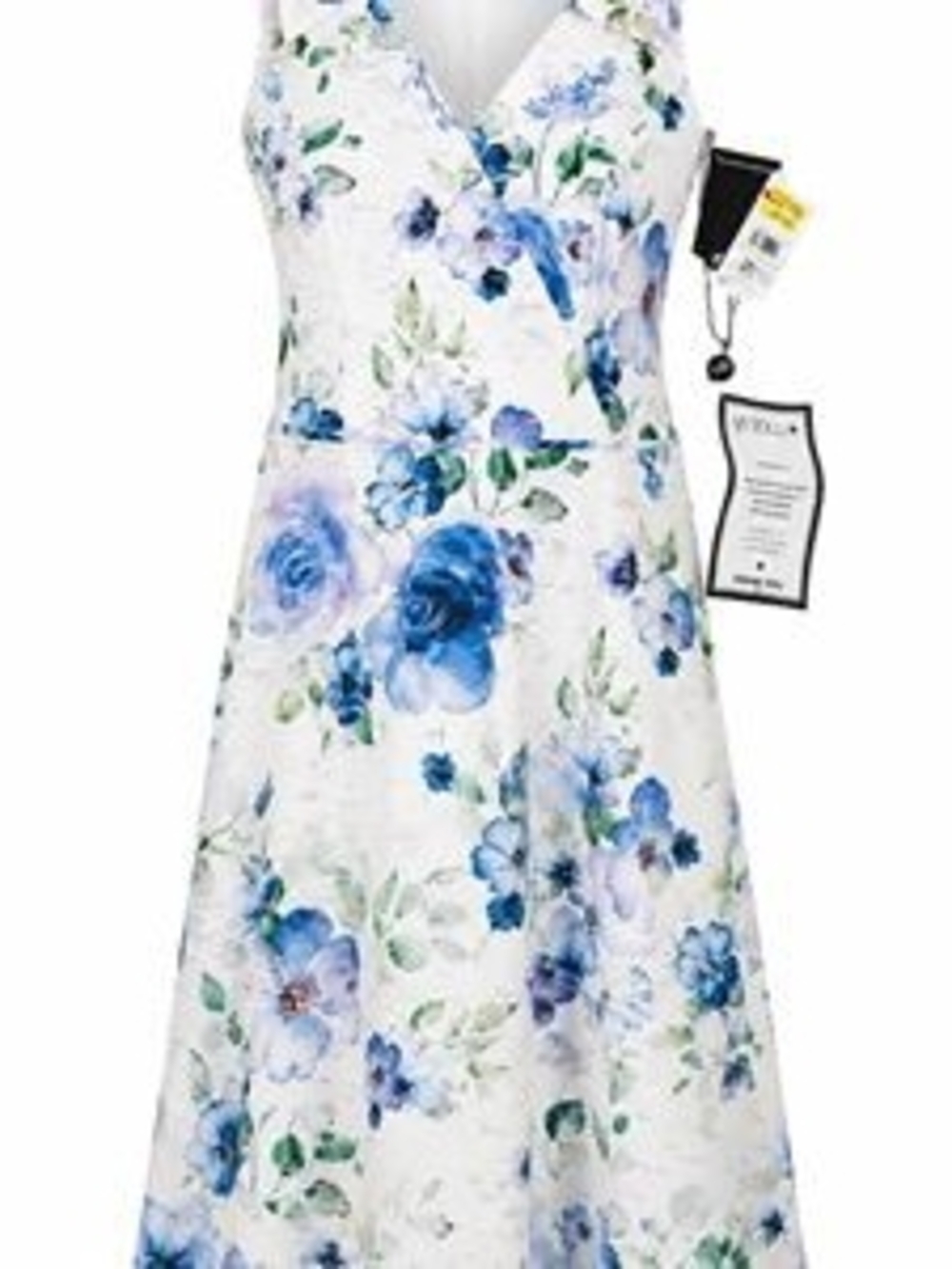 Adrianna Papell Printed Jacquard Floral Shirt Dress, Size: 14